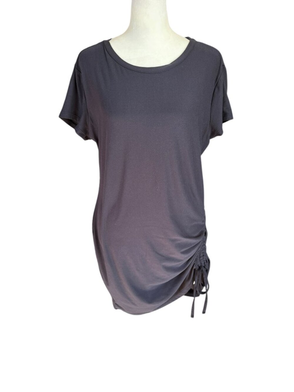 No Boundaries juniors black short sleeve cinched shirt dress size XL 15-17